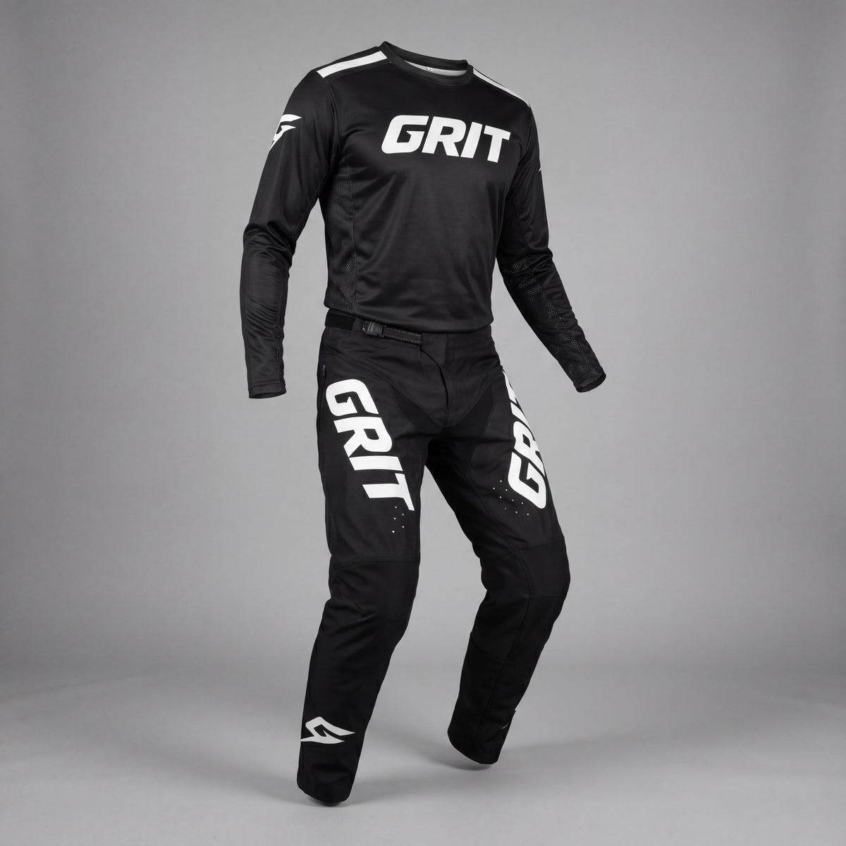 Tenue GRIT Classic Black - Maillot + Pantalon BMX/VTT