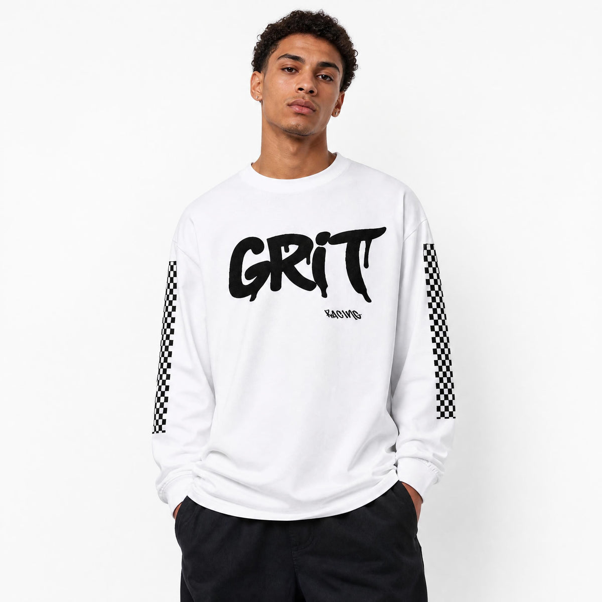 T-Shirt Oversize GRIT Flame Beige - dos